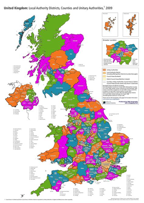 Map Of United Kingdom With Counties