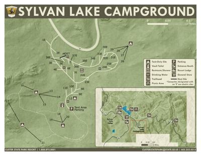 Custer State Park - Sylvan Lake Campground Map by South Dakota Game, Fish & Parks | Avenza Maps