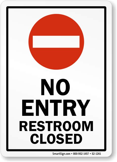 Restroom Closed For Cleaning Signs