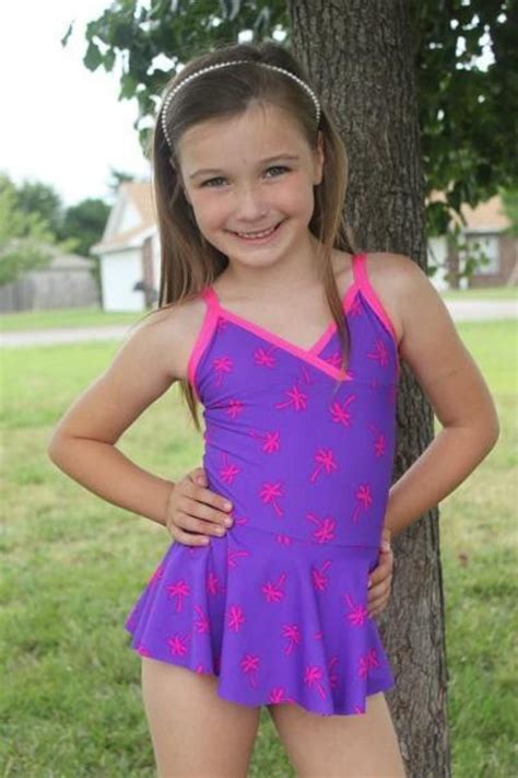 All 4 One Stylish Swimsuit (sizes 6-16) | Craftsy | Cute little girl dresses, Cute girl dresses ...