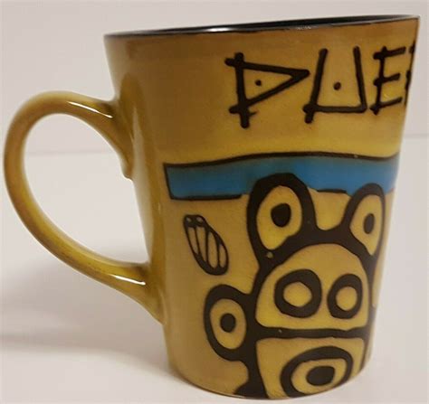 Puerto Rico TaÃ­no Tribal Design Green Coffee Mug | eBay in 2021 | Green coffee mugs, Mugs ...