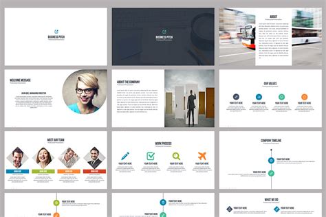 Business Pitch Powerpoint Template | Creative PowerPoint Templates ~ Creative Market