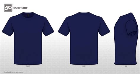 Navy Tee Template PNG by sleeprobber on DeviantArt