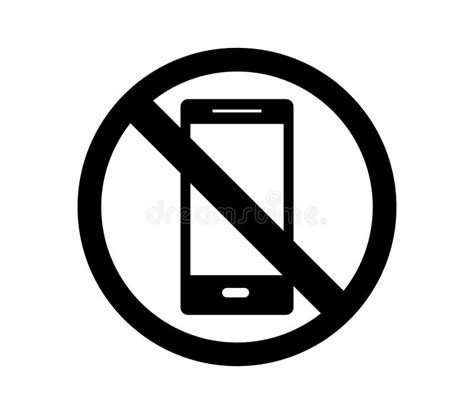 No phone icon stock illustration. Illustration of cellphone - 111063051