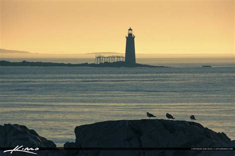 Ram Island Lighthouse Out to Sea