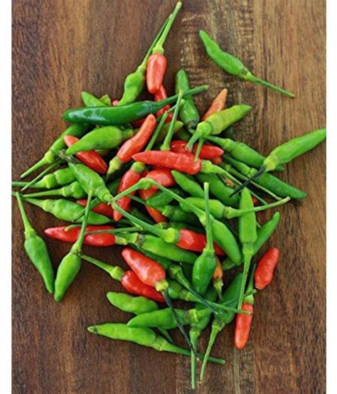 Creative Farmer Red Bird Eye Chilli Kanthari Mulaku Thai -25 Seeds Vegetable Seeds: Buy Creative ...