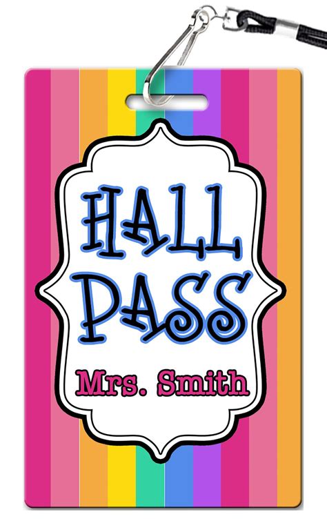 Stripes Hall Passes (Set of 10) - PVC Invites - VIP Birthday Invitations