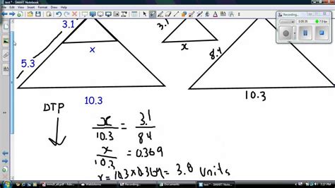 Similar Triangles Example - YouTube