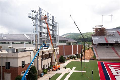 Video board installation begins as Williams Stadium upgrades continue ...