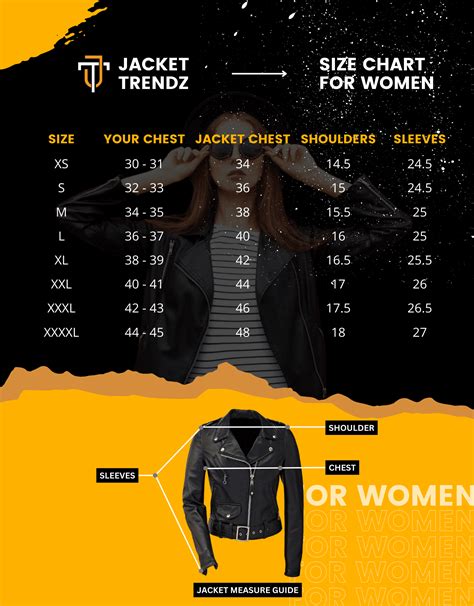 Size Chart – Jacket Trends