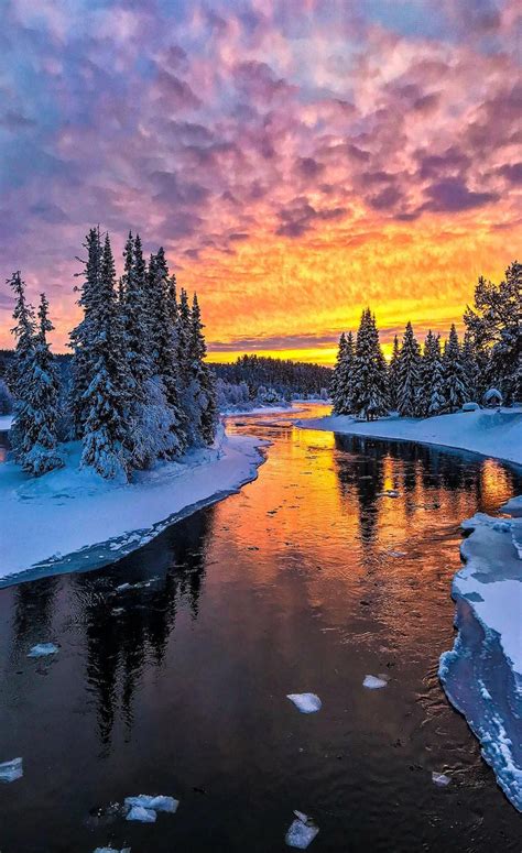 Beautiful Winter Landscape in Norway