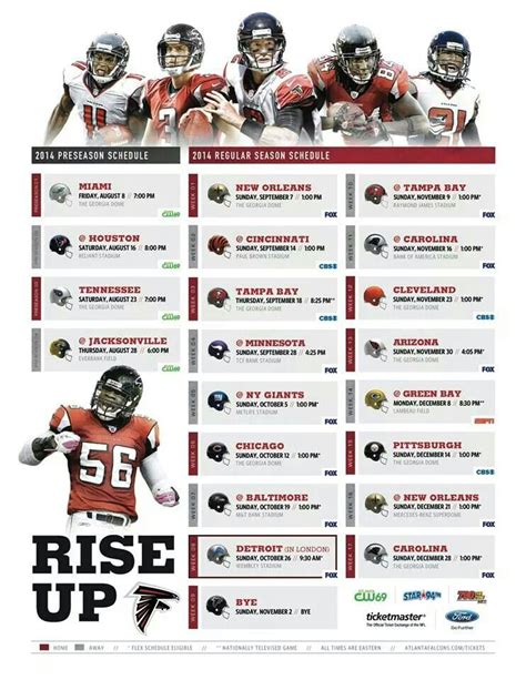 Atlanta Falcons 2022-2023 Schedule | 2023 Calendar