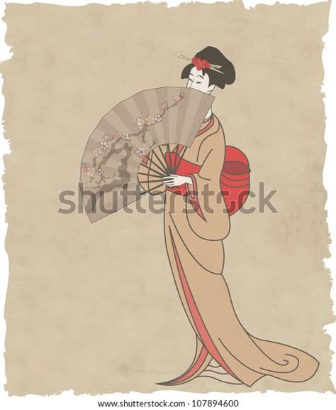 3,946 Japanese Woman Fan Stock Vectors and Vector Art | Shutterstock