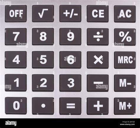 keyboard of calculator Stock Photo - Alamy