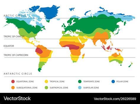 World Climate Zones Map For Kids