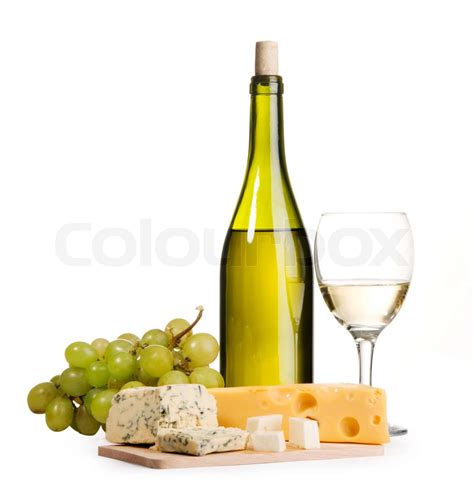 Wein und Käse Stillleben | Stock Bild | Colourbox