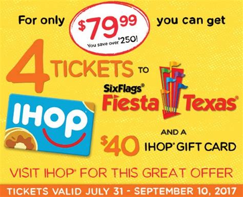 Coupons Are My Currency - 4 Six Flags Fiesta Texas tickets and a $40 ...