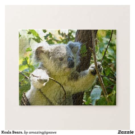 Koala Bears. Jigsaw Puzzle | Zazzle.co.uk | Koala bear, Bear, Koala