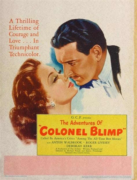 Deborah Kerr - The Life and Death of Colonel Blimp Movie Reproduction Poster