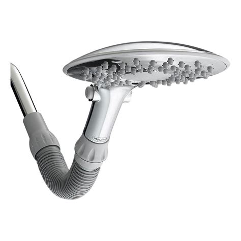 Waterpik 2-Spray 7.8 in. Single Wall Mount Low Flow Fixed Rain Shower ...