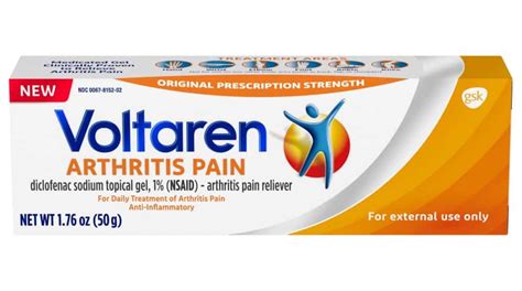 Save $1.00 off (1) Voltaren Arthritis Pain Gel Printable Coupon