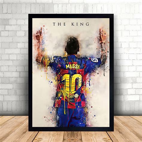 Lionel Messi Poster Argentina Football Poster Wall Art - Etsy