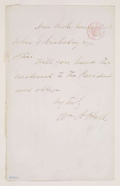 Abraham Lincoln papers: Series 1. General Correspondence. 1833-1916: Thomas A. Scott to Abraham ...