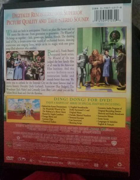 THE WIZARD OF OZ, Warner Bros. family entertainment, DVD | eBay