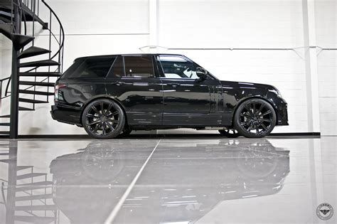 Gloss Black Black Range Rover Rocking a Set of Forged Vossen Wheels — CARiD.com Gallery