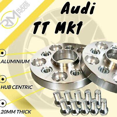 Audi TT MK1 20mm ALLOY Hubcentric Wheel Spacers 1 pair | eBay