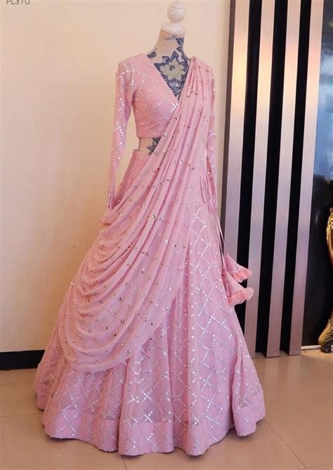 Designer Pink lehenga choli for women party wear Bollywood lengha sari,Indian wedding wear ...