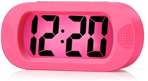 Plumeet Large Digital LCD Travel Kid Alarm Clock
