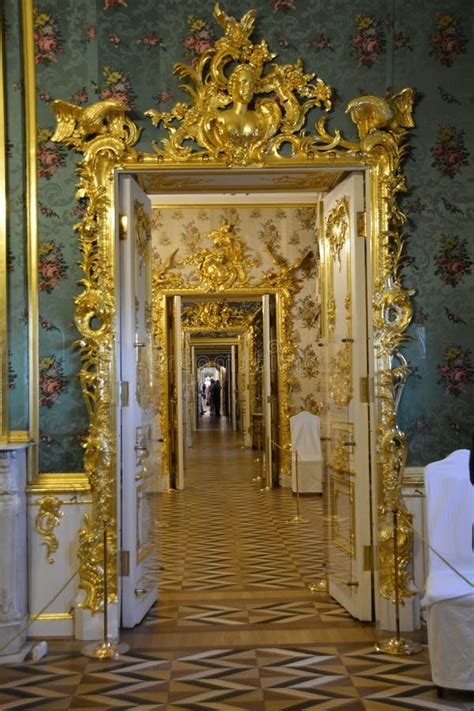 Interior of Grand Palace in Peterhof Editorial Stock Image - Image of famous, castle: 117886719