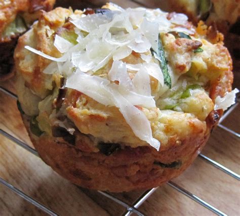 Cheesy Leek and Bacon Muffins - Easy Recipe | A Glug of Oil