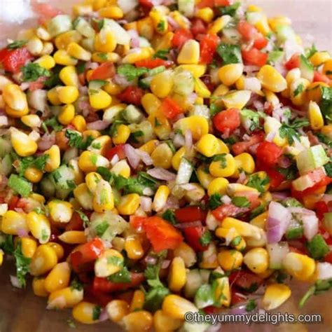 Fresh corn salsa recipe - The Yummy Delights