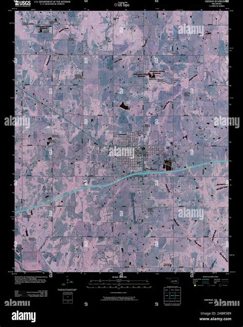 Map of okemah oklahoma hi-res stock photography and images - Alamy