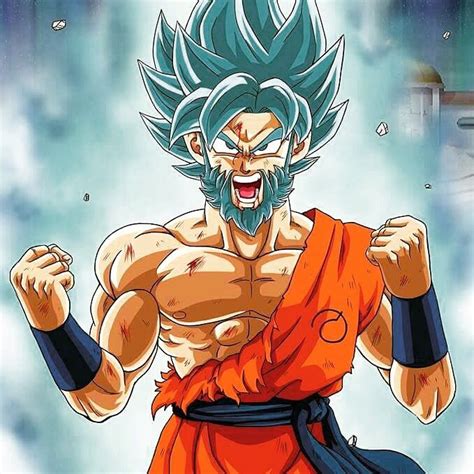 Bearded ssb goku | DragonBallZ Amino