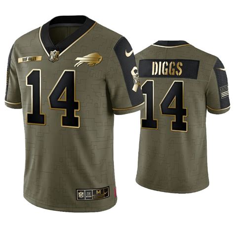 Bills Stefon Diggs 2021 Salute To Service Golden Edition Jersey – US ...