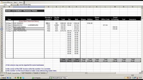 Free Vat Return Spreadsheet Template throughout Business Accounting Spreadsheet Using An Excel ...