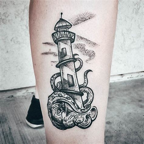 Top 100 Best Lighthouse Tattoos For Women - Tower Beacon Design Ideas