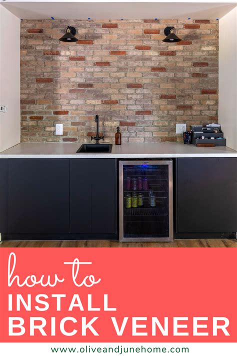 How to Install Brick Veneer — Olive & June