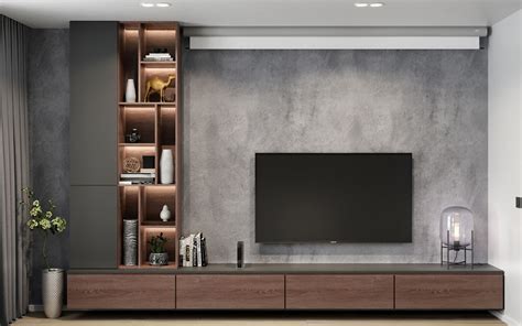 Modern Apartments | 02 | Modern tv room, Living room design decor, Tv room design