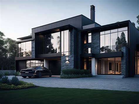 Premium AI Image | Big modern beautiful house