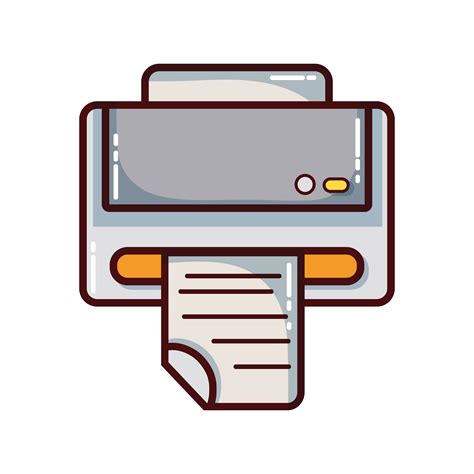 printer machine technology with business document 658808 Vector Art at Vecteezy