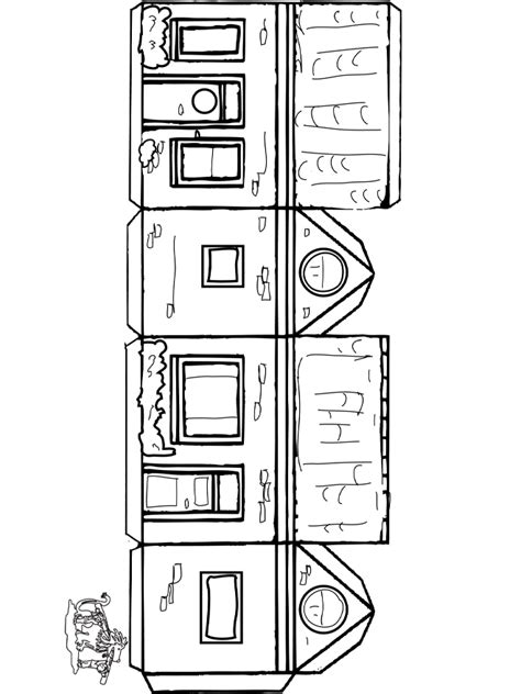 Huis knutselen 1 - Kleurplaat huizen | Paper crafting, Papieren huis ...