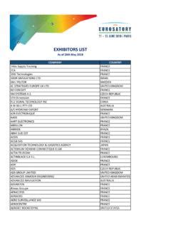 EXHIBITORS LIST - eurosatory.com / exhibitors-list-eurosatory-com.pdf ...