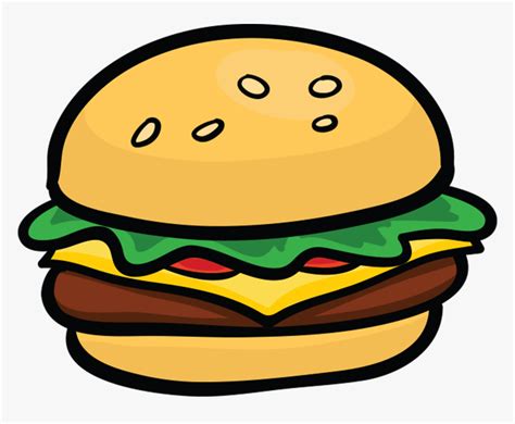 Junk Food Sticker & Emoji Pack For Imessage Messages - Cartoon Hamburger Clip Art, HD Png ...