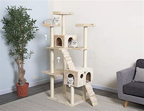 Go Pet Club Cat Tree, 50W x 26L x 72H, Beige Review