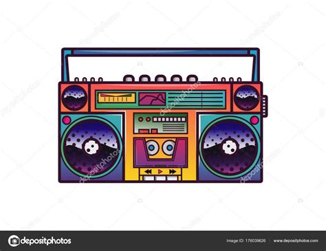 80s Boombox Art