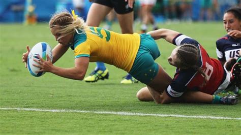 Australian women's rugby sevens draw with US on way to semis at Rio ...